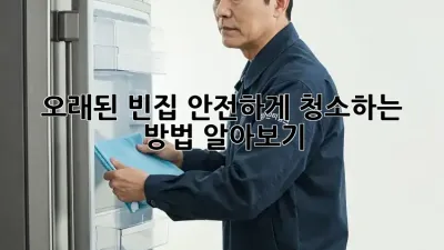오래된 빈집, 안전하게 청소하는 방법 알아보기